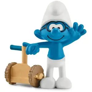 Figurine - SCHLEICH - Schtroumpf Pressé - Blanc - Coloris Unique - Enfant pas cher