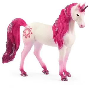 Comparateur de prix : Figurine Licorne jument Mandala - Tatouage rose - Schleich 70717 Bayala