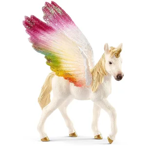 SCHLEICH - Licorne ailee arc-en-ciel, poulain - 70577 TU pas cher