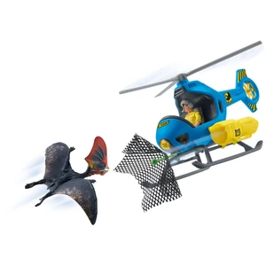Playset - SCHLEICH - Attaque aérienne - Dinosaurs - Canon anesthésiant - Hélicoptère pas cher