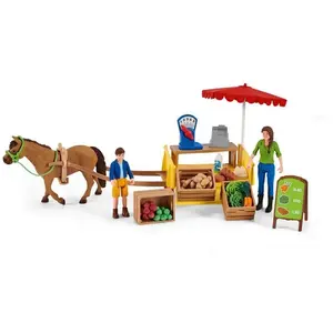 Comparateur de prix : Schleich - Étal mobile de la ferme multicolore T.U