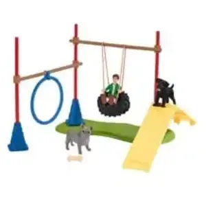 Figurine-Schleich 42536 - Farm World Divertissement pour chiens pas cher