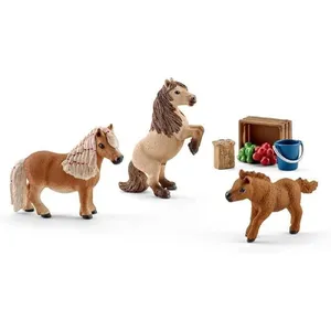SCHLEICH - Famille de mini-shetlands - 41432 - Gamme Horse Club pas cher