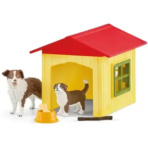 Comparateur de prix : Schleich 42573 Niche pour Chien , dès 3 Ans, Farm World - Coffret, 18,8 x 8,2 x 14,7 cm