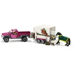 Comparateur de prix : schleich - Pick-up avec remorque pour cheval - 42346 - Gamme Horse Club