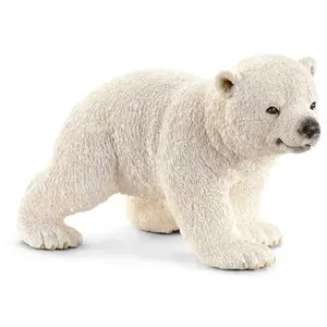 Schleich World of Nature: Wild Life - Ourson polaire marchant - blanc pas cher