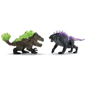 Comparateur de prix : Schleich Eldrador Creatures Lynx Des Ténèbres Vs Broyeur De Pierre