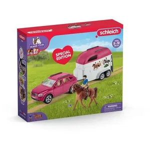 Comparateur de prix : Schleich schleich HORSE CLUB Voiture avec remorque pour chevaux