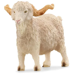 Figurine - SCHLEICH - Bouc Angora - Blanc - Intérieur - Enfant pas cher