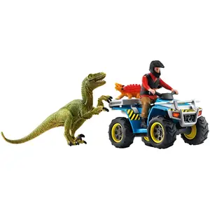 Comparateur de prix : Schleich Dinosaurs Fuite Sur Quad Face Au Vélociraptor