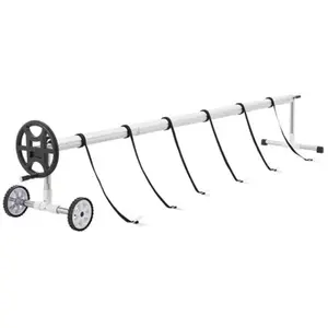 Comparateur de prix : EN.CASA Enrouleur pour bâche de piscine Amorgo à longueur réglable 300-630 cm