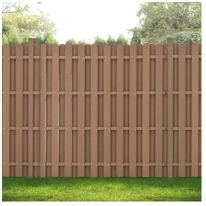 NEU.HAUS [neu.holz] Clôture de Jardin Brise Vent Brise Vue Bois Composite (WPC) Brun 185 x 193 cmVendu parrue-du-commerce