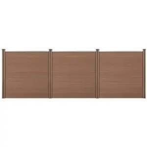 Neu.holz - Clôture Brise Vue Getafe Bois Composite Marron 183 x 531 cm [ ]Vendu paramazon