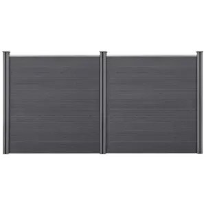 Clôture Brise Vue Getafe Bois Composite Gris 183 x 357 cm [neu.holz]Vendu paramazon