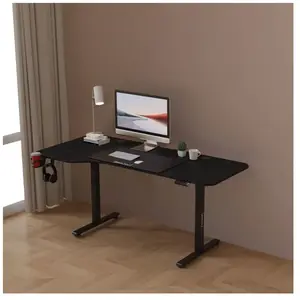 Comparateur de prix : PRO.TEC Bureau électrique à hauteur réglable Stryn assis debout plateau en forme de L 160 x 60 - 75 cm noir