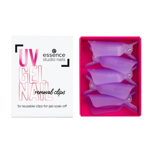 essence studio nails UV GEL NAIL removal clips Dissolvant 1 art. pas cher