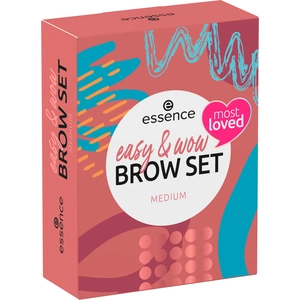 Essence Cosmetics easy et WOW brow set medium coffret sourcils (3pcs) pas cher