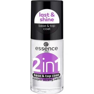 Essence 2 In 1 Base & Top Coat Super Strong Nails 8ml pas cher