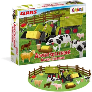 Comparateur de prix : CRAZE Calendrier de l'Avent Jouet CLAAS Calendrier de l'Avent Enfant avec Tracteur & Figurine animaux de la ferme