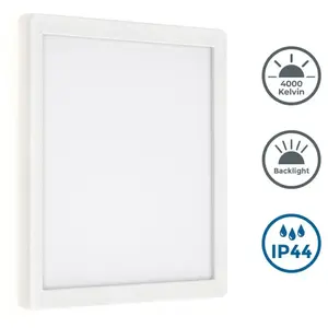 Telefunken - Applique extérieure led nizza, 15 w, 2000 lm, IP44, blanc...