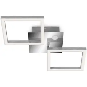 Comparateur de prix : Telefunken Plafonnier à capteur LED Frame chromé/alu 47x23 cm