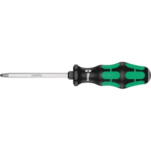 Comparateur de prix : Wera 05009342001 355 SK PZ Tournevis pour vis cruciformes PZ, PZ 2 x 100 mm, Noir/vert