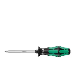 Comparateur de prix : Wera 05009341001 355 SK PZ Tournevis pour vis cruciformes PZ, PZ 1 x 80 mm, Noir/vert