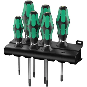Comparateur de prix : Wera 367/6 TORX HF pour latelier Jeu de tournevis 6 pièces TORX intérieur