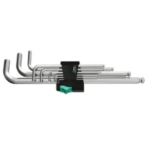 Comparateur de prix : Wera - 950 PKL/9 sm n 6 pans intérieurs Jeu de clés mâles coudées 9 pièces
