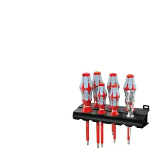 Comparateur de prix : Wera 3160 i/7 Rack VDE Jeu de tournevis 7 pièces vis à fente, cruciforme Phillips