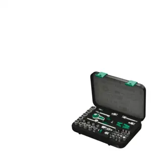 Comparateur de prix : Set de douilles et d'embouts de vissage 1/4" WERA 8100 SA 2 Zyklop 1/4" (42 pièces)