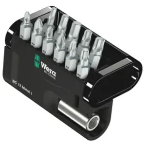 Wera Jeu de 11 embouts extra-rigide (Z) + 1 porte-embouts aimanté 05057424001