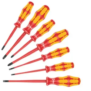 Comparateur de prix : Wera 05135961001 Kraftform Jeu de Tournevis 7 pièces Rouge