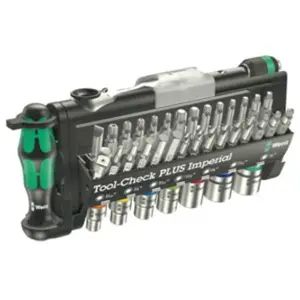 Comparateur de prix : Wera - Tool-Check plus Imperial 05056491001 Jeu d'embouts 39 pièces