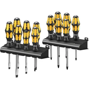 Comparateur de prix : Jeu de tournevis Kraftform Big Pack 900 13 pièces, à fente, cruciforme - Wera