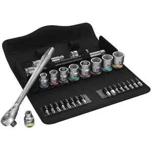 Comparateur de prix : Wera Jeu Cliquet Avec Accessoires 3/8 29 PiÃ¨ces - 8100 Sb 11"