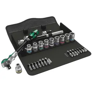 Set Clé Dynamométrique Vélo Wera Click-Torque 16 Pièces – 2,5 à 25 Nm – 05004180001