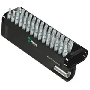 Comparateur de prix : Jeu de 29 embouts TORX + 1 porte-embouts aimanté WERA 05057432001