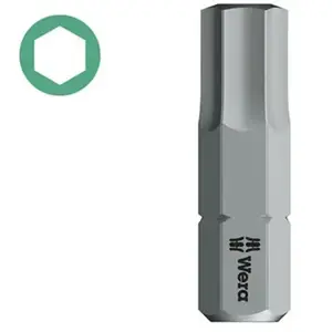 Wera - Embout six pans creux Hex-Plus, BiTorsion 6,0x25mm pas cher