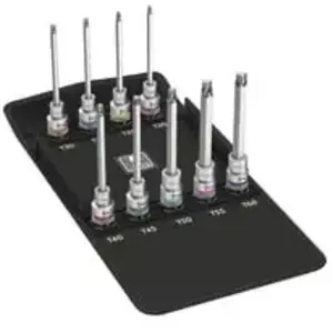 Comparateur de prix : WERA Jeu de clés à douille 8767 c torx® HF3 9 pièces 1/2 po. T20 - T60