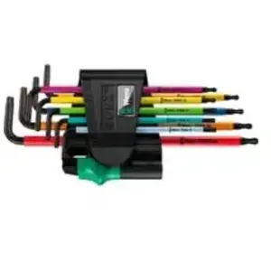 Comparateur de prix : Wera 967 SPKL/9 Jeu de clés mâles coudées TORX BO Multicolour, BlackLaser, 9 pièces