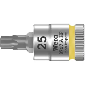 Comparateur de prix : WERA 8767 A 5003365001 6 pans intérieurs (TX) Douille T 25 1/4 (6.3 mm)