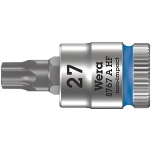 Comparateur de prix : WERA 8767 A 5003367001 6 pans intérieurs (TX) Douille T 27 1/4 (6.3 mm)