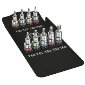 Comparateur de prix : Jeu de 9 douilles 1/2 pouces TORX® HF WERA 05004202001