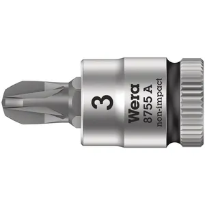 Comparateur de prix : Embout de tournevis WERA 1/4" Pozidriv PZ3x28mm Zyklop