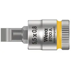 Comparateur de prix : WERA 8700 A FL 05003320001 vis à fente Douille-embout 5.5 mm 1/4 (6.3 mm)