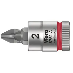 Comparateur de prix : WERA 8751 A 05003351001 cruciforme Phillips Douille-embout PH 2 1/4 (6.3 mm)
