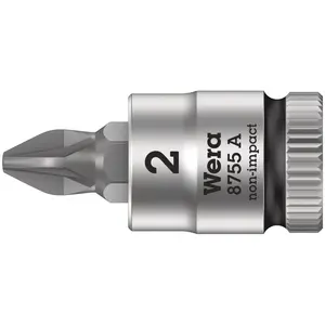Comparateur de prix : Wera 8755 A 05003354001 vis Pozidriv Douille-embout PZ 2 1/4 (6.3 mm)
