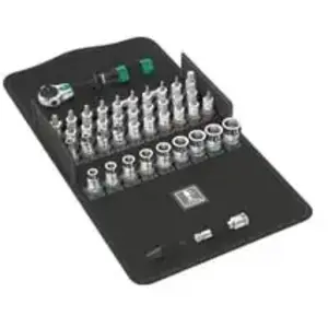 Coffret clé + douilles - WERA - 05003755001 - métrique 1-4" (6.3 mm) pas cher