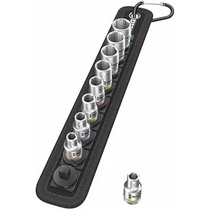 Comparateur de prix : Wera 05003973001 Belt B 4 Jeu de Douilles Zyklop 3/8", 9 pièces, Noir